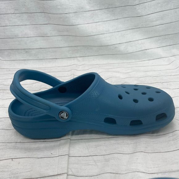 Crocs Classic Clogs Mens 10 Blue Waterproof Slip On Sandals Shoes Womens 12 - Picture 5 of 10